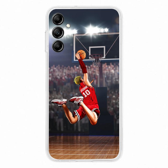 Custom Personalized Basketball Phone Case - Gift Idea For Basketball Lovers/Son/Grandson - Case For iPhone/Samsung
