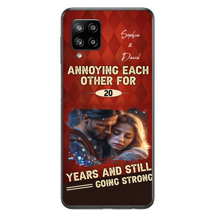Personalized Couple Photo Phone Case - Gift Idea For Couple - Annoying Each Other For 20 Years And Still Going Strong - Case For iPhone/Samsung