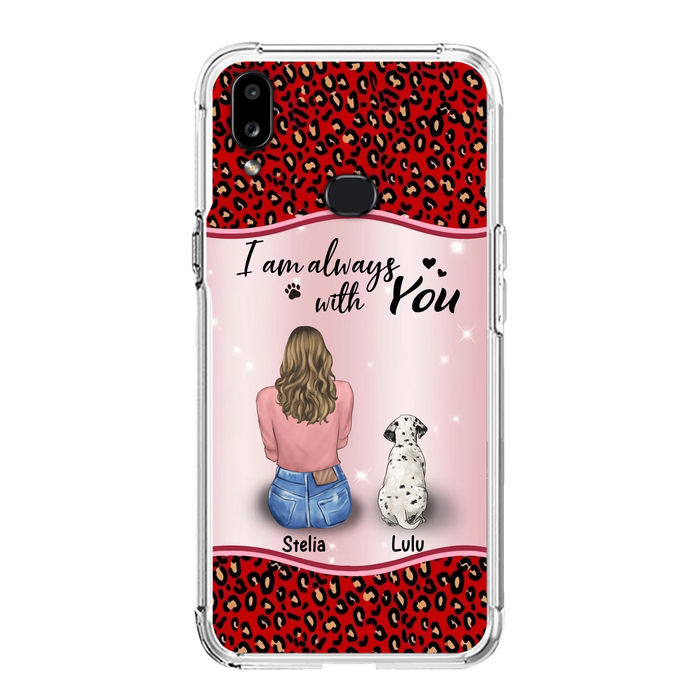 Personalized Dog Mom Phone Case - Upto 4 Dogs -Gift Idea For Dog Owners - I Am Always With You - Case For iPhone/Samsung