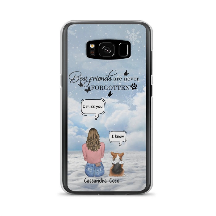 Personalized Memorial Pet Phone Case - Upto 3 Pets - Memorial Gift Idea For Dog/Cat/Rabbits Owners - I Miss You - Case For iPhone/Samsung