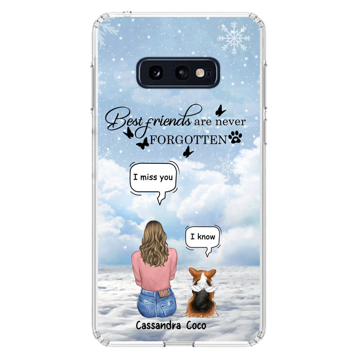 Personalized Memorial Pet Phone Case - Upto 3 Pets - Memorial Gift Idea For Dog/Cat/Rabbits Owners - I Miss You - Case For iPhone/Samsung