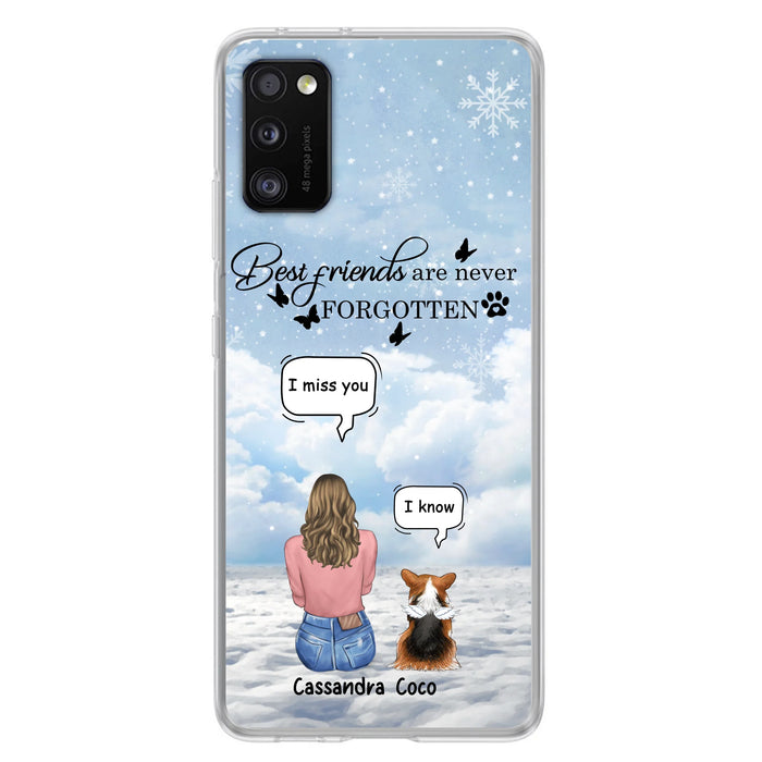 Personalized Memorial Pet Phone Case - Upto 3 Pets - Memorial Gift Idea For Dog/Cat/Rabbits Owners - I Miss You - Case For iPhone/Samsung
