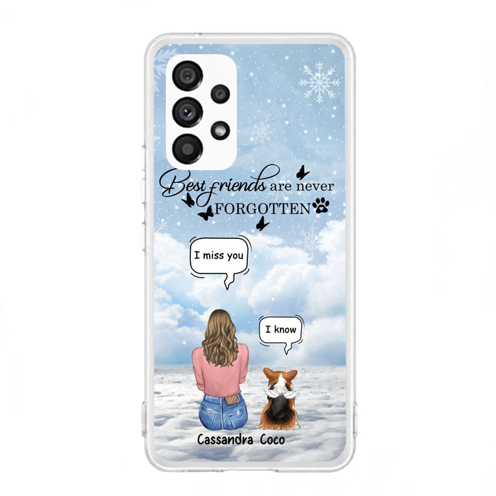 Personalized Memorial Pet Phone Case - Upto 3 Pets - Memorial Gift Idea For Dog/Cat/Rabbits Owners - I Miss You - Case For iPhone/Samsung
