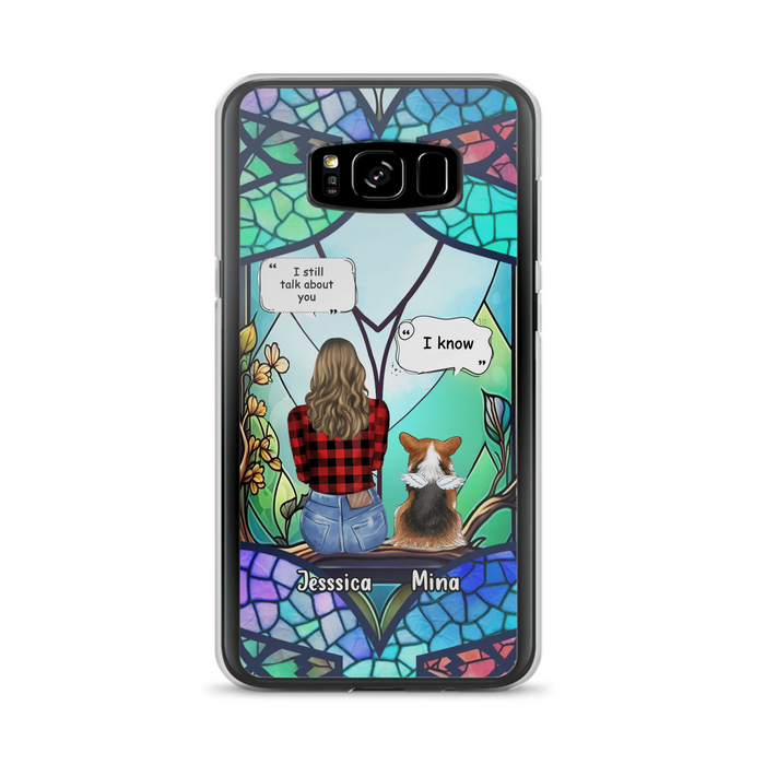 Custom Personalized Memorial Pet Phone Case - Memorial Gift Idea For Dog/ Cat/ Rabbits Owners - Up to 3 Dogs/ Cats/ Rabbits - Case For iPhone And Samsung