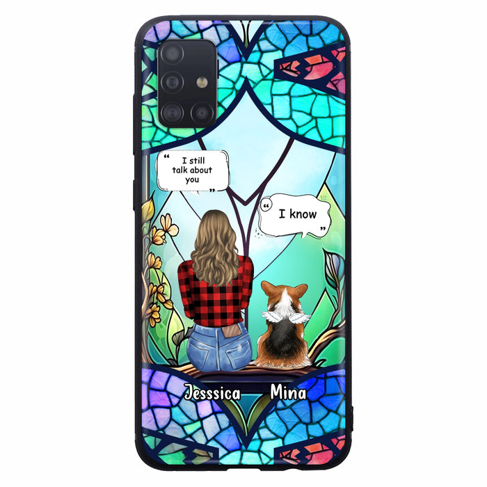 Custom Personalized Memorial Pet Phone Case - Memorial Gift Idea For Dog/ Cat/ Rabbits Owners - Up to 3 Dogs/ Cats/ Rabbits - Case For iPhone And Samsung