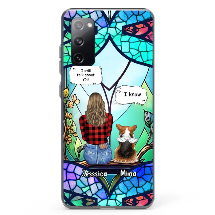 Custom Personalized Memorial Pet Phone Case - Memorial Gift Idea For Dog/ Cat/ Rabbits Owners - Up to 3 Dogs/ Cats/ Rabbits - Case For iPhone And Samsung