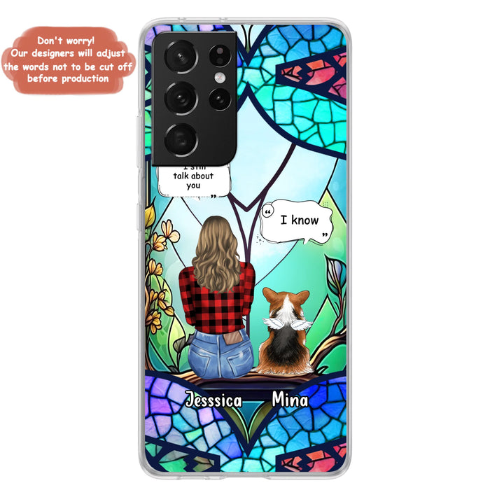 Custom Personalized Memorial Pet Phone Case - Memorial Gift Idea For Dog/ Cat/ Rabbits Owners - Up to 3 Dogs/ Cats/ Rabbits - Case For iPhone And Samsung