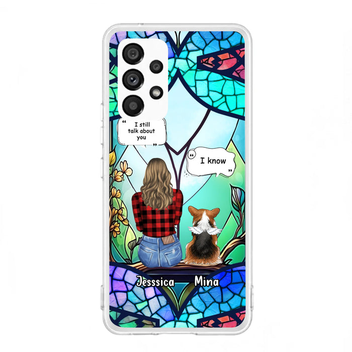 Custom Personalized Memorial Pet Phone Case - Memorial Gift Idea For Dog/ Cat/ Rabbits Owners - Up to 3 Dogs/ Cats/ Rabbits - Case For iPhone And Samsung