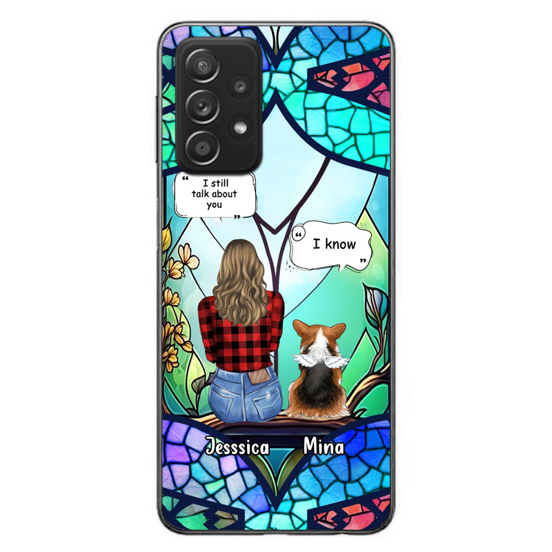 Custom Personalized Memorial Pet Phone Case - Memorial Gift Idea For Dog/ Cat/ Rabbits Owners - Up to 3 Dogs/ Cats/ Rabbits - Case For iPhone And Samsung