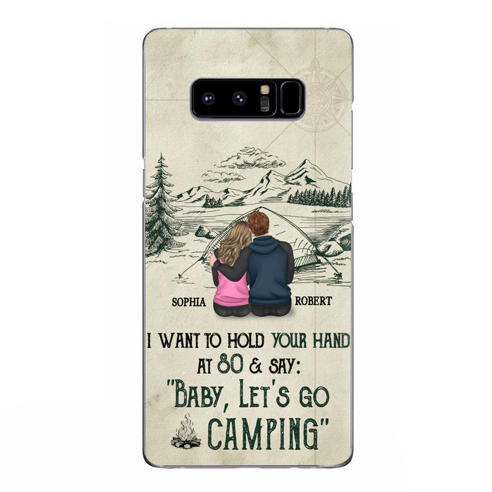 Custom Personalized Couple Phone Case - Gift Idea For Couple - Case For iPhone/Samsung - Baby Let's Go Camping