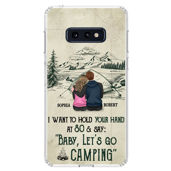 Custom Personalized Couple Phone Case - Gift Idea For Couple - Case For iPhone/Samsung - Baby Let's Go Camping