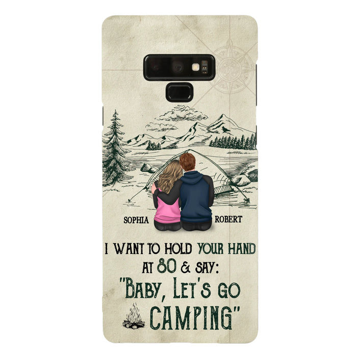 Custom Personalized Couple Phone Case - Gift Idea For Couple - Case For iPhone/Samsung - Baby Let's Go Camping