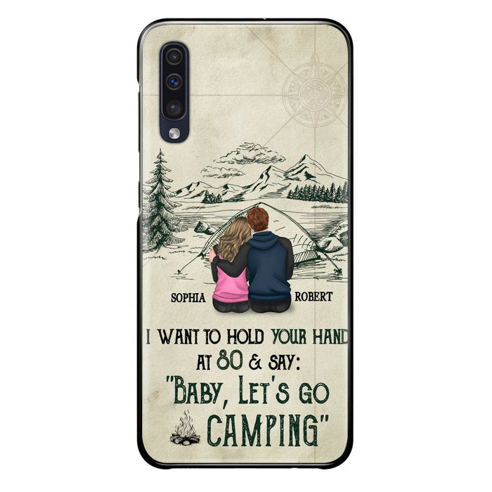 Custom Personalized Couple Phone Case - Gift Idea For Couple - Case For iPhone/Samsung - Baby Let's Go Camping