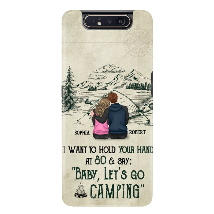 Custom Personalized Couple Phone Case - Gift Idea For Couple - Case For iPhone/Samsung - Baby Let's Go Camping