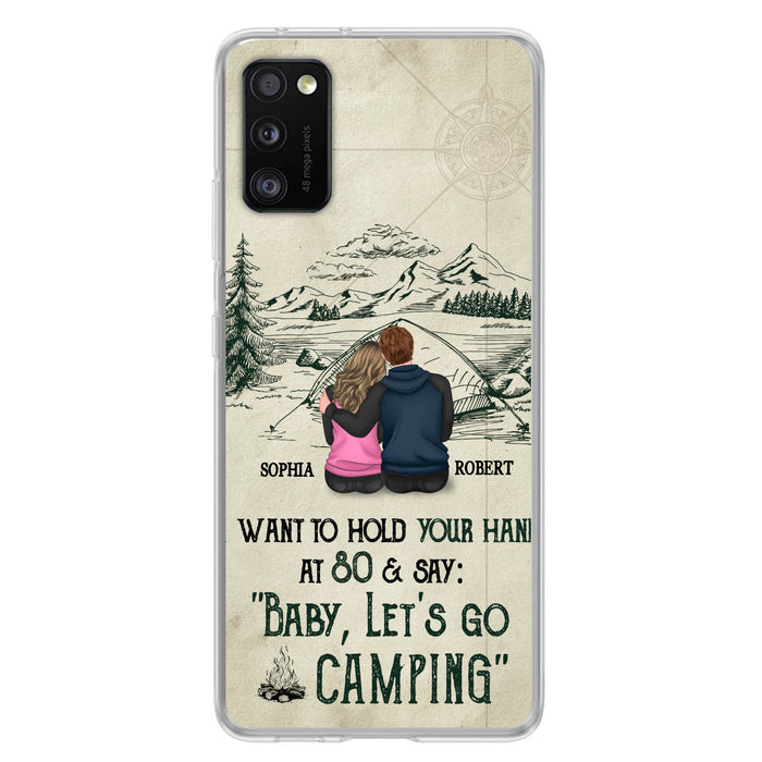 Custom Personalized Couple Phone Case - Gift Idea For Couple - Case For iPhone/Samsung - Baby Let's Go Camping