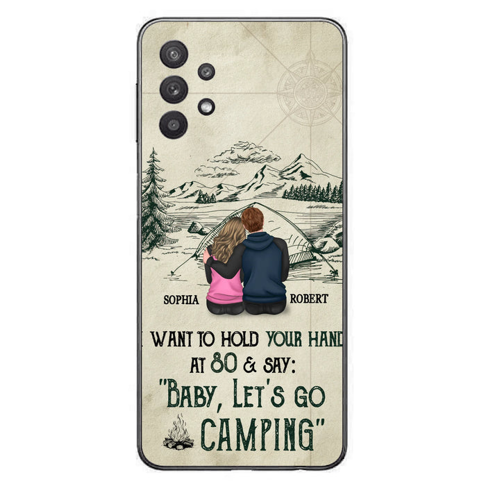 Custom Personalized Couple Phone Case - Gift Idea For Couple - Case For iPhone/Samsung - Baby Let's Go Camping