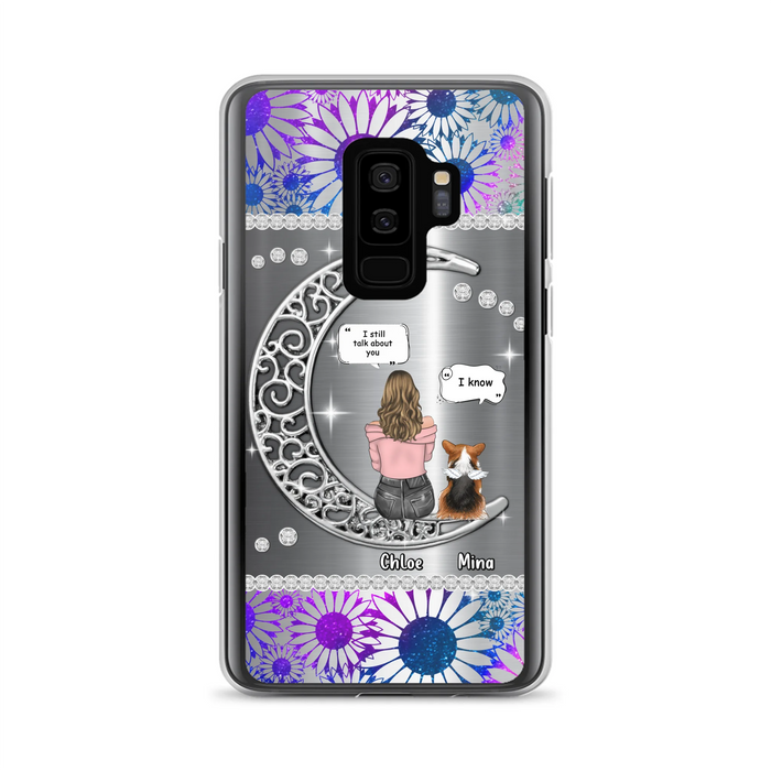 Custom Personalized To The Moon & Back Pet Phone Case - Memorial Gift Idea For Dog/ Cat/ Rabbits Owners - Up to 4 Dogs/ Cats/ Rabbits - Case For iPhone And Samsung