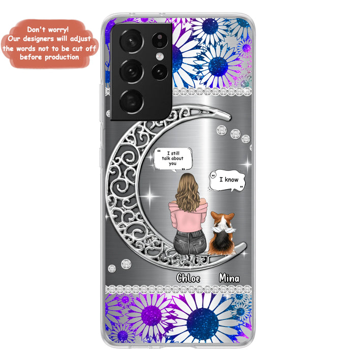 Custom Personalized To The Moon & Back Pet Phone Case - Memorial Gift Idea For Dog/ Cat/ Rabbits Owners - Up to 4 Dogs/ Cats/ Rabbits - Case For iPhone And Samsung