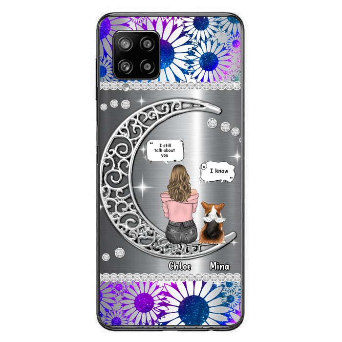 Custom Personalized To The Moon & Back Pet Phone Case - Memorial Gift Idea For Dog/ Cat/ Rabbits Owners - Up to 4 Dogs/ Cats/ Rabbits - Case For iPhone And Samsung