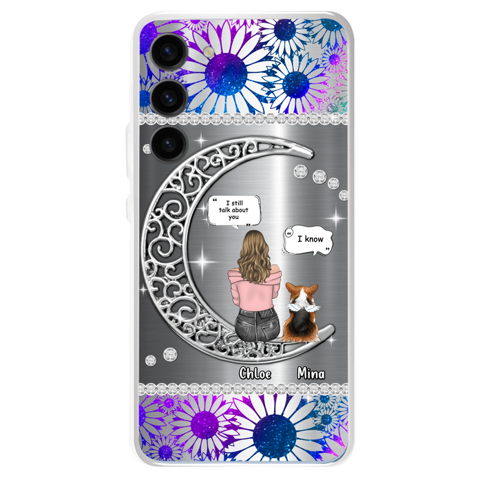 Custom Personalized To The Moon & Back Pet Phone Case - Memorial Gift Idea For Dog/ Cat/ Rabbits Owners - Up to 4 Dogs/ Cats/ Rabbits - Case For iPhone And Samsung