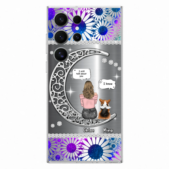 Custom Personalized To The Moon & Back Pet Phone Case - Memorial Gift Idea For Dog/ Cat/ Rabbits Owners - Up to 4 Dogs/ Cats/ Rabbits - Case For iPhone And Samsung