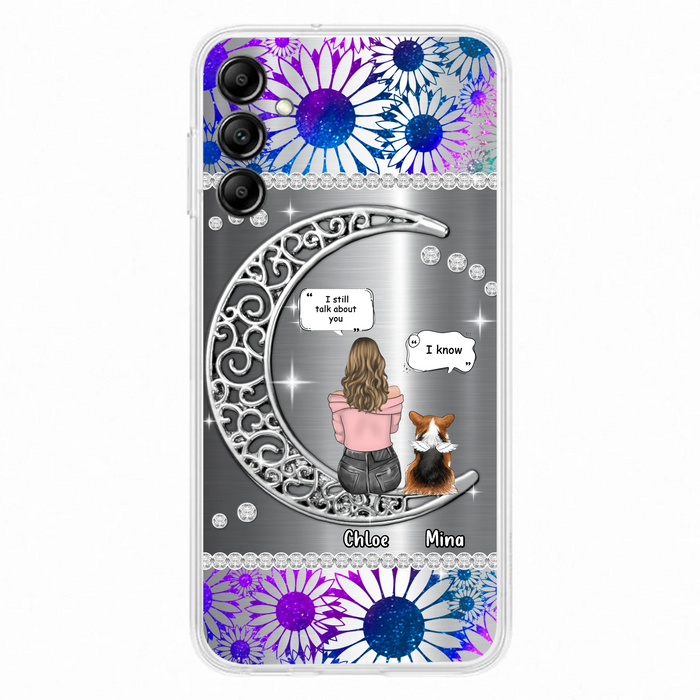 Custom Personalized To The Moon & Back Pet Phone Case - Memorial Gift Idea For Dog/ Cat/ Rabbits Owners - Up to 4 Dogs/ Cats/ Rabbits - Case For iPhone And Samsung