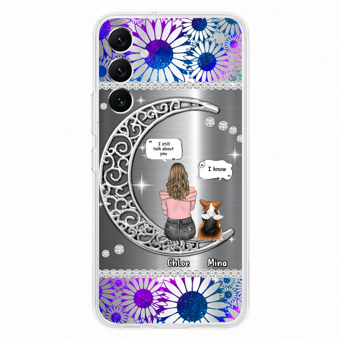 Custom Personalized To The Moon & Back Pet Phone Case - Memorial Gift Idea For Dog/ Cat/ Rabbits Owners - Up to 4 Dogs/ Cats/ Rabbits - Case For iPhone And Samsung
