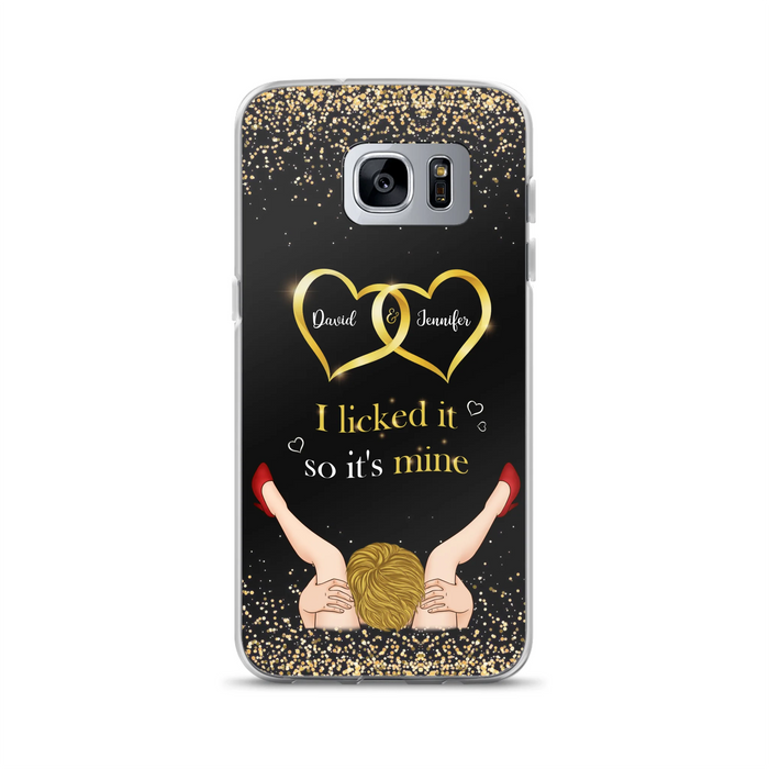 Custom Personalized Couple Phone Case - Gift Idea For Couple/Valentines Day - I Licked It So It's Mine - Case For iPhone/Samsung