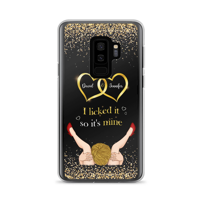 Custom Personalized Couple Phone Case - Gift Idea For Couple/Valentines Day - I Licked It So It's Mine - Case For iPhone/Samsung