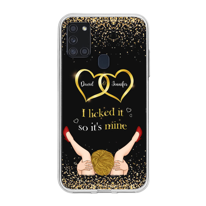Custom Personalized Couple Phone Case - Gift Idea For Couple/Valentines Day - I Licked It So It's Mine - Case For iPhone/Samsung