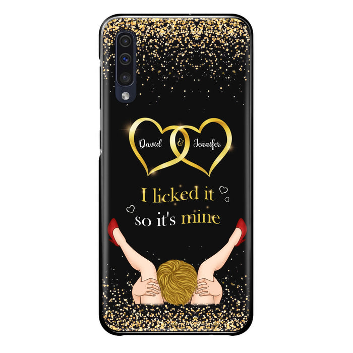 Custom Personalized Couple Phone Case - Gift Idea For Couple/Valentines Day - I Licked It So It's Mine - Case For iPhone/Samsung