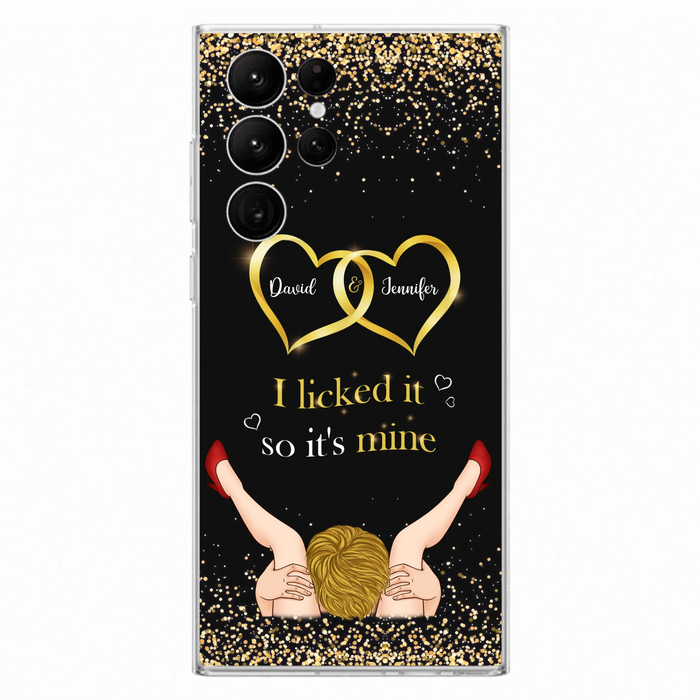 Custom Personalized Couple Phone Case - Gift Idea For Couple/Valentines Day - I Licked It So It's Mine - Case For iPhone/Samsung