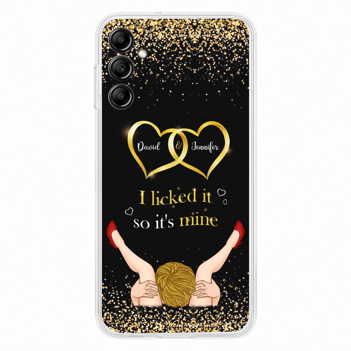 Custom Personalized Couple Phone Case - Gift Idea For Couple/Valentines Day - I Licked It So It's Mine - Case For iPhone/Samsung