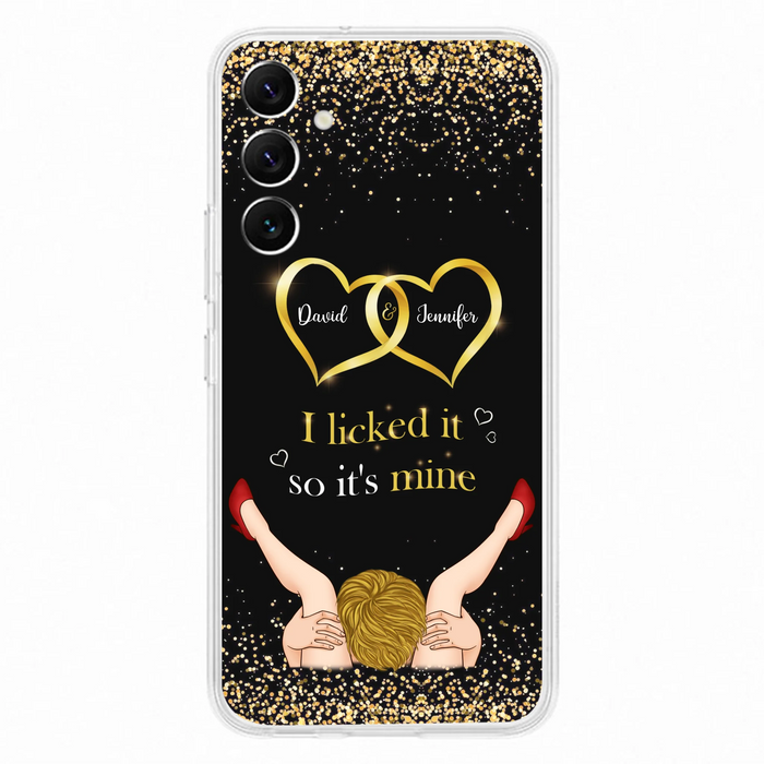 Custom Personalized Couple Phone Case - Gift Idea For Couple/Valentines Day - I Licked It So It's Mine - Case For iPhone/Samsung