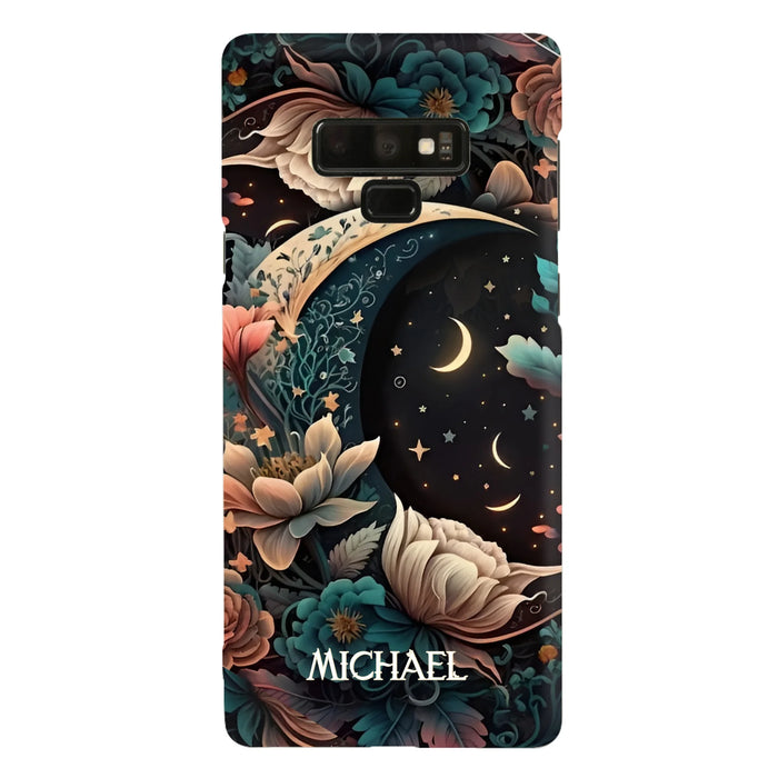 Custom Personalized Cottagecore Floral Sun Moon Stars Phone Case -  Case For iPhone/Samsung