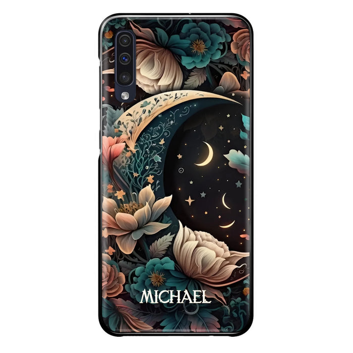 Custom Personalized Cottagecore Floral Sun Moon Stars Phone Case -  Case For iPhone/Samsung