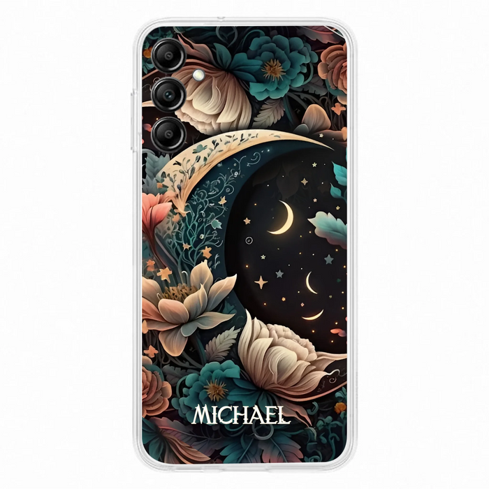 Custom Personalized Cottagecore Floral Sun Moon Stars Phone Case -  Case For iPhone/Samsung