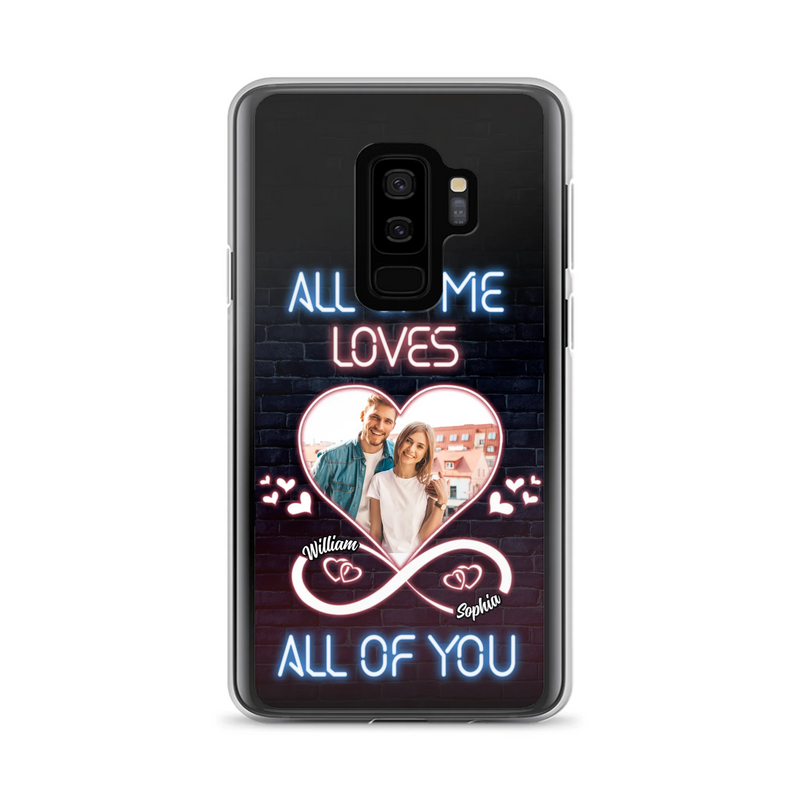 Custom Personalized Couple Photo Phone Case - Christmas Gift Idea For Couple/ Him/ Her - All Of Me Loves All Of You - Case For iPhone/Samsung