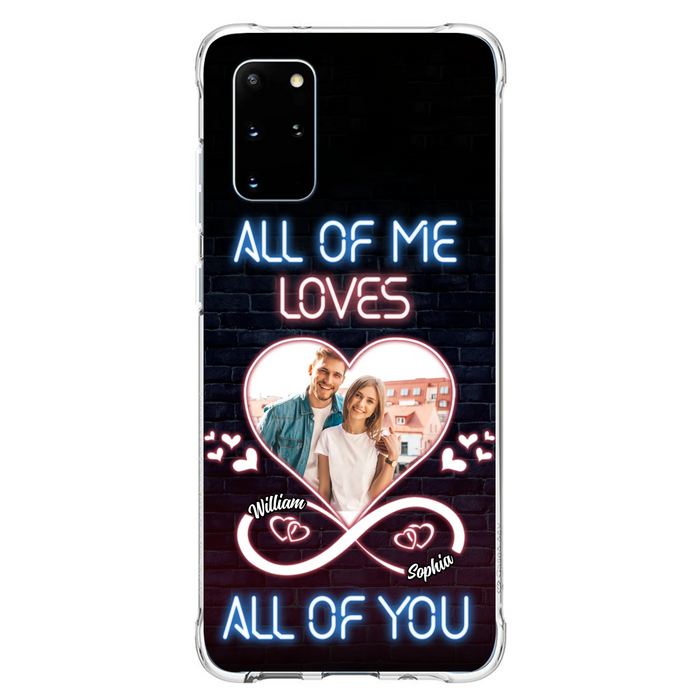Custom Personalized Couple Photo Phone Case - Christmas Gift Idea For Couple/ Him/ Her - All Of Me Loves All Of You - Case For iPhone/Samsung