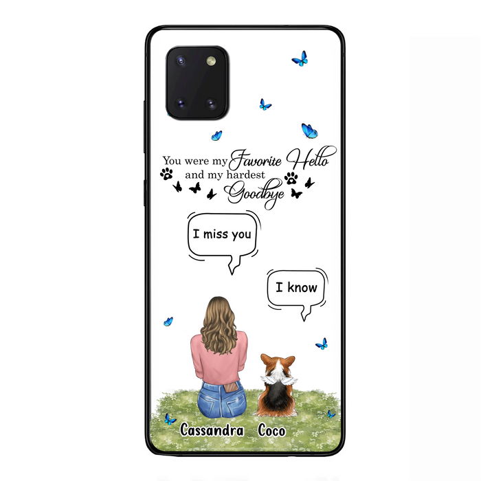 Personalized Pet Phone Case - Upto 4 Pets - Mother's Day Gift Idea For Couple/Dog/Cat Lover - You Were My Favorite Hello - Case For iPhone/Samsung