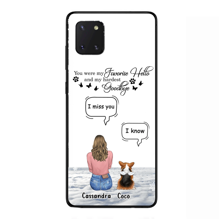 Personalized Pet Phone Case - Up to 4 Pets - Gift Idea For Couple/Dog/Cat Lover - You Were My Favorite Hello And My Hardest Goodbye - Case For iPhone/Samsung