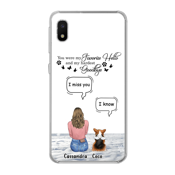 Personalized Pet Phone Case - Up to 4 Pets - Gift Idea For Couple/Dog/Cat Lover - You Were My Favorite Hello And My Hardest Goodbye - Case For iPhone/Samsung