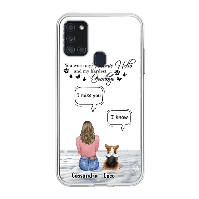 Personalized Pet Phone Case - Up to 4 Pets - Gift Idea For Couple/Dog/Cat Lover - You Were My Favorite Hello And My Hardest Goodbye - Case For iPhone/Samsung