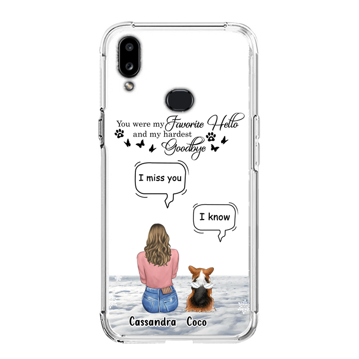 Personalized Pet Phone Case - Up to 4 Pets - Gift Idea For Couple/Dog/Cat Lover - You Were My Favorite Hello And My Hardest Goodbye - Case For iPhone/Samsung