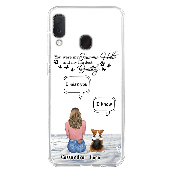 Personalized Pet Phone Case - Up to 4 Pets - Gift Idea For Couple/Dog/Cat Lover - You Were My Favorite Hello And My Hardest Goodbye - Case For iPhone/Samsung