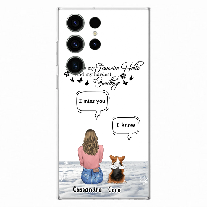 Personalized Pet Phone Case - Up to 4 Pets - Gift Idea For Couple/Dog/Cat Lover - You Were My Favorite Hello And My Hardest Goodbye - Case For iPhone/Samsung