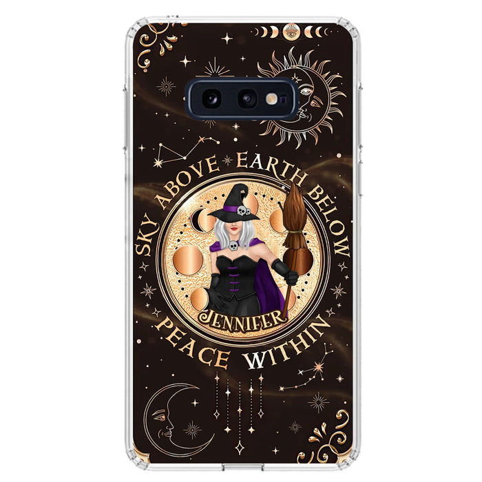 Custom Personalized Witch Phone Case - Halloween Gift Idea For Girl - Wiccan Decor/Pagan Decor - As Above So Below - Cases For iPhone And Samsung