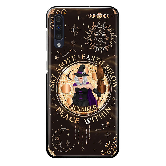 Custom Personalized Witch Phone Case - Halloween Gift Idea For Girl - Wiccan Decor/Pagan Decor - As Above So Below - Cases For iPhone And Samsung