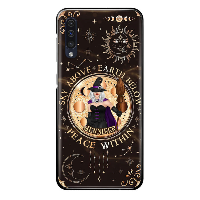 Custom Personalized Witch Phone Case - Halloween Gift Idea For Girl - Wiccan Decor/Pagan Decor - As Above So Below - Cases For iPhone And Samsung