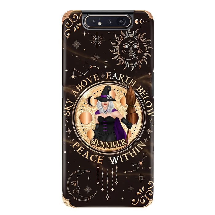 Custom Personalized Witch Phone Case - Halloween Gift Idea For Girl - Wiccan Decor/Pagan Decor - As Above So Below - Cases For iPhone And Samsung